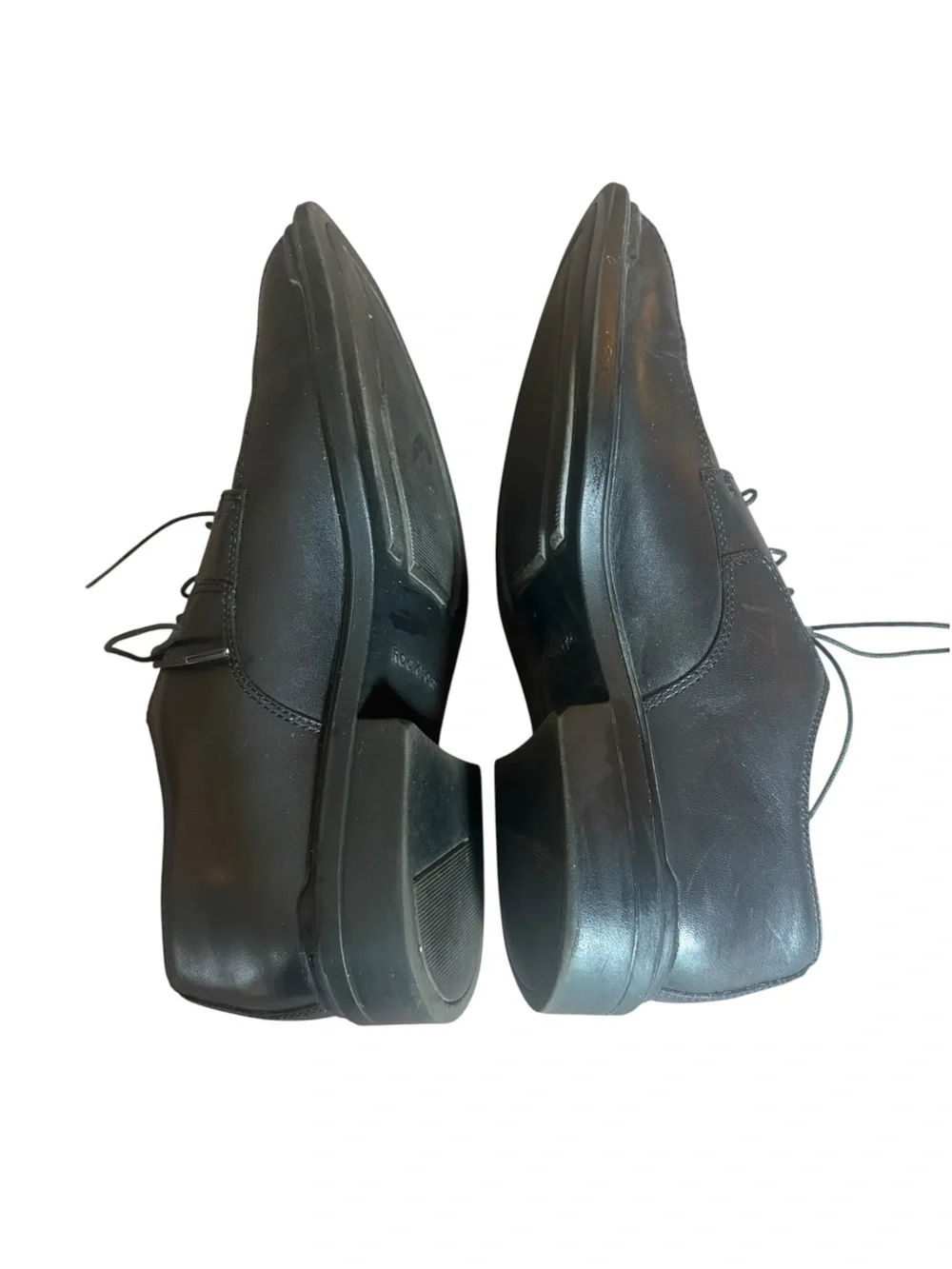 Rockport APM70161 Black Leather Oxford Shoes Mens Size 9.5